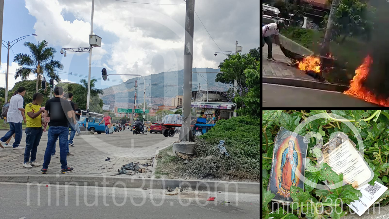 Murió el hombre que se prendió fuego por la Minorista de Medellín