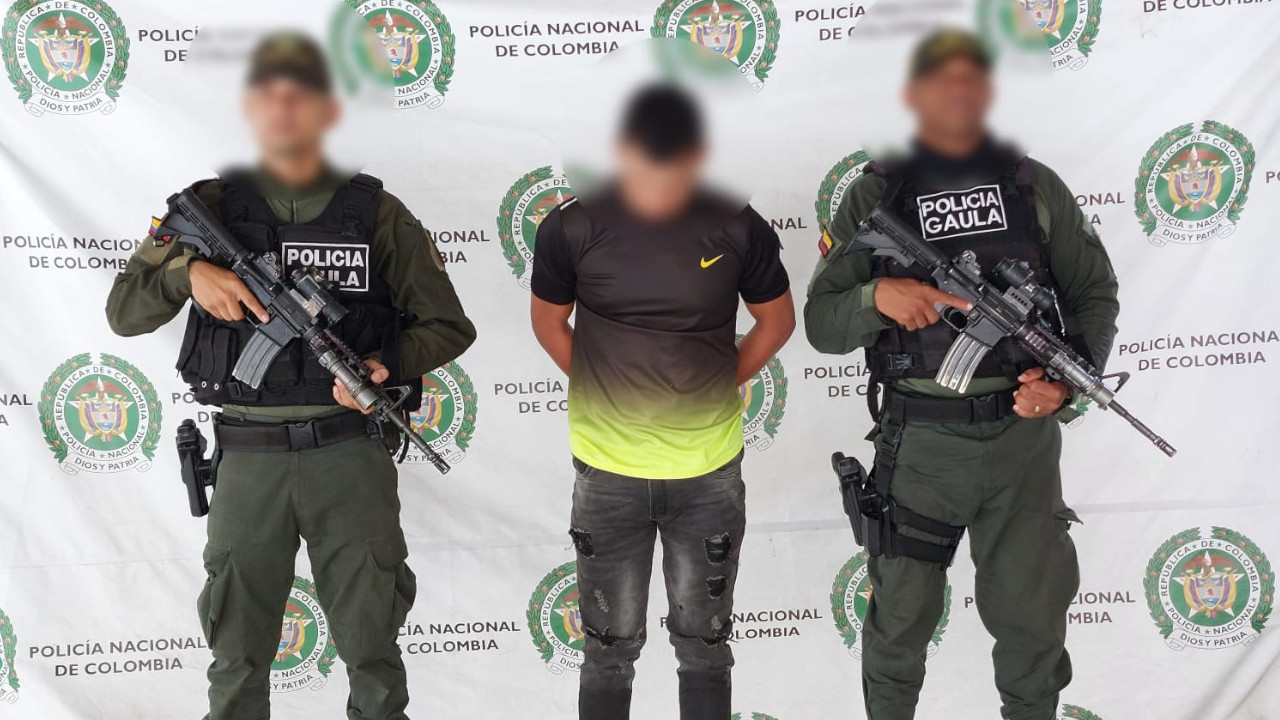 Papitorro capturado con granada