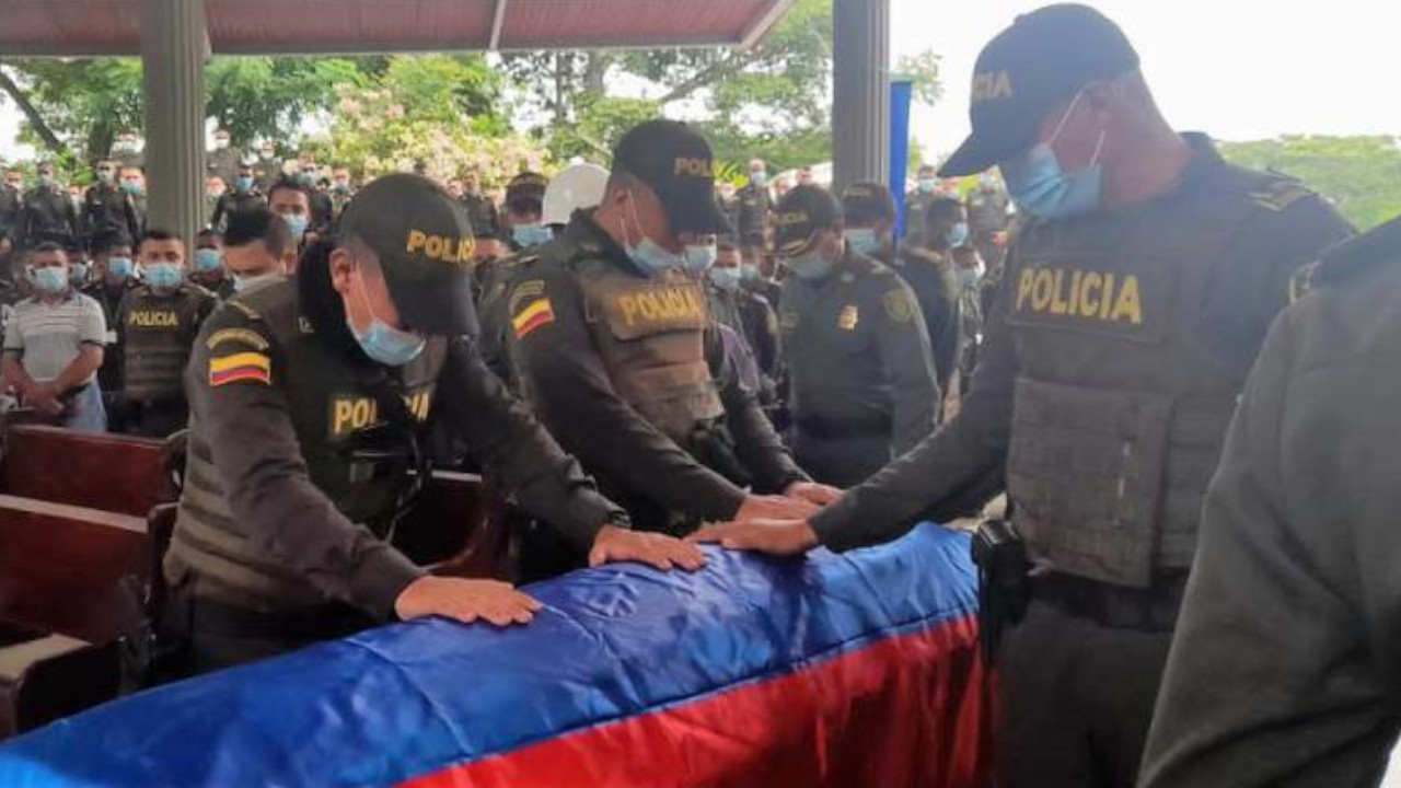 Policía asesinado en Sampués