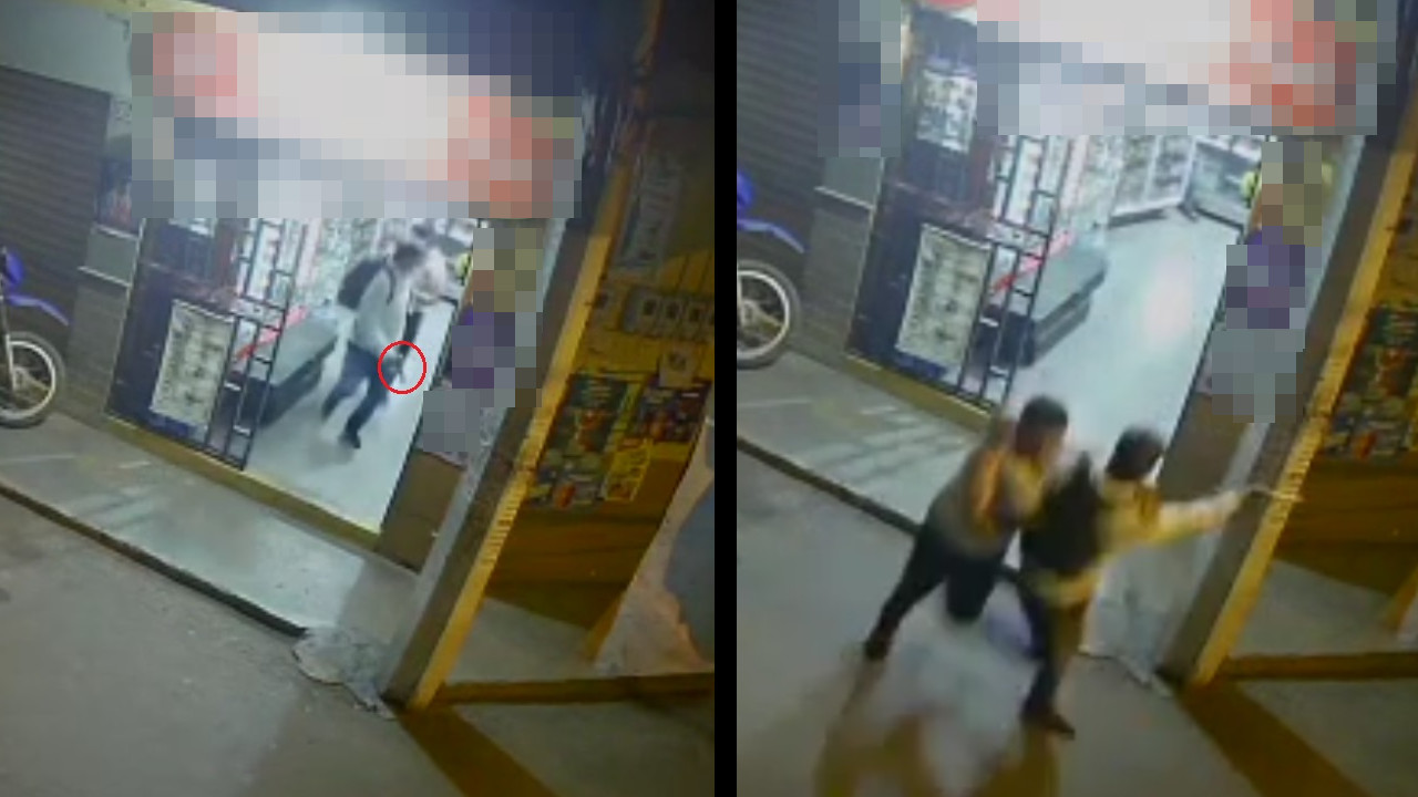 [Video] ¡Muy valiente! Ciudadano se le fue encima a un ladrón armado