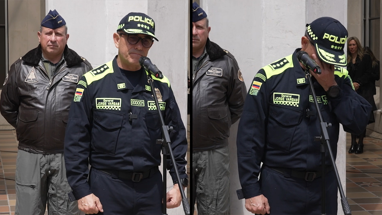 [Video] El Director de la Policía lloró al hablar de sus policías asesinados