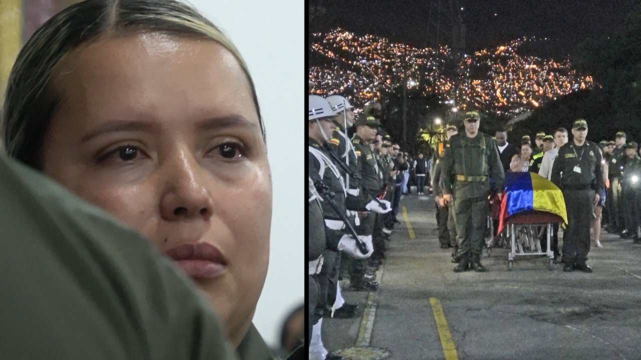 [Video] La tristeza de los policías por la muerte del Subintendente que era el comandante de la estación de Uramita