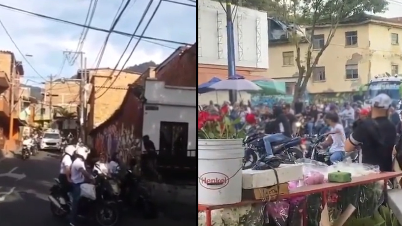 [Video] Con pólvora y caravana llevaron hasta el cementerio al presunto ladrón que mató el escolta en San Joaquín