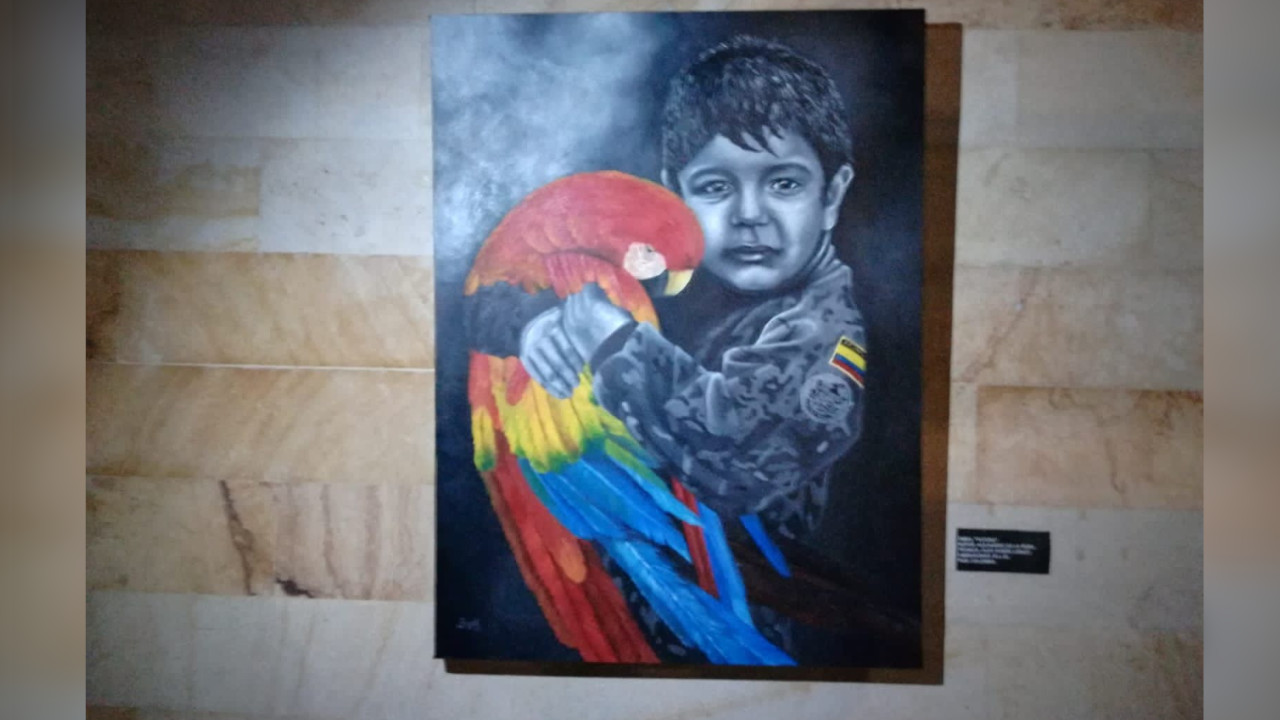En Medellín hay una exposición de arte en honor a los militares fallecidos