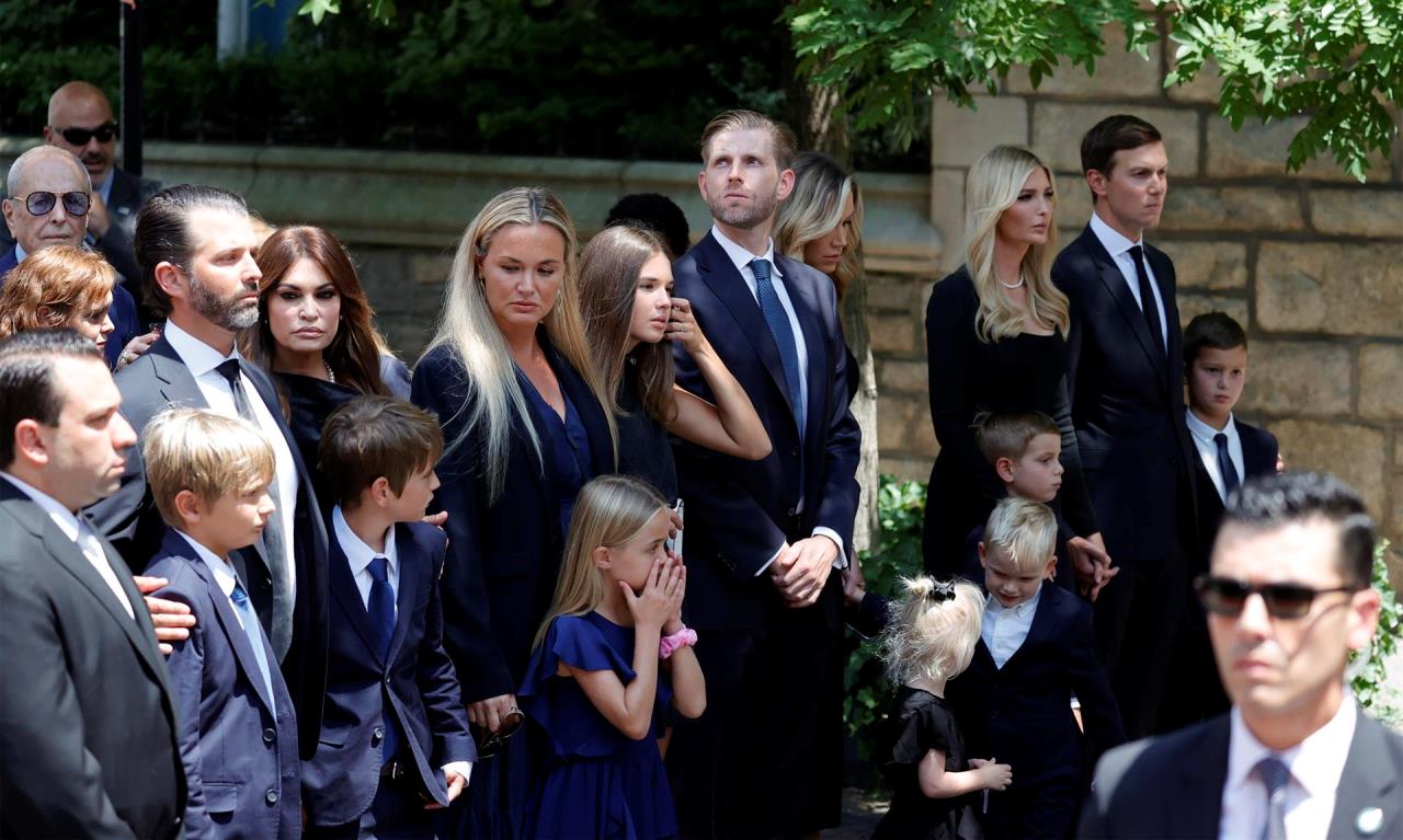 FOTOS: La familia Trump despide a Ivana en un funeral en Nueva York 3 sepelio ivana trump3