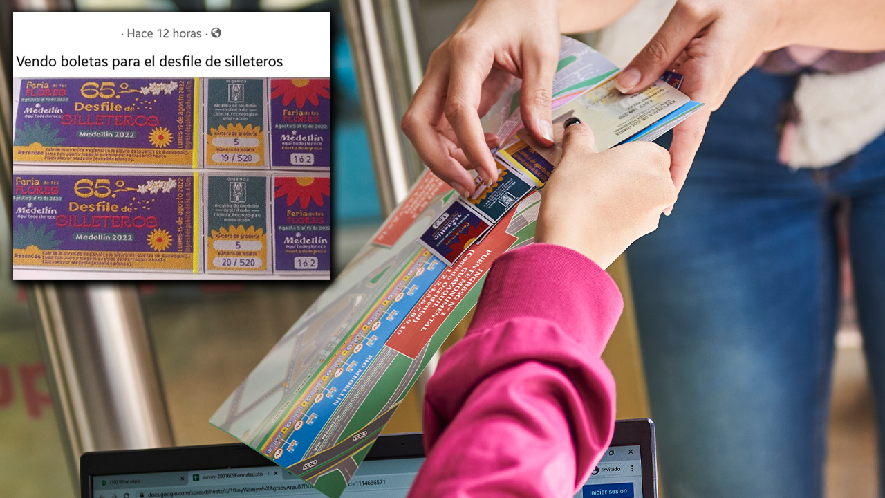 ¡Ojo! No se deje tumbar. Avivatos venden boletas que la Alcaldía regala para desfile de silleteros