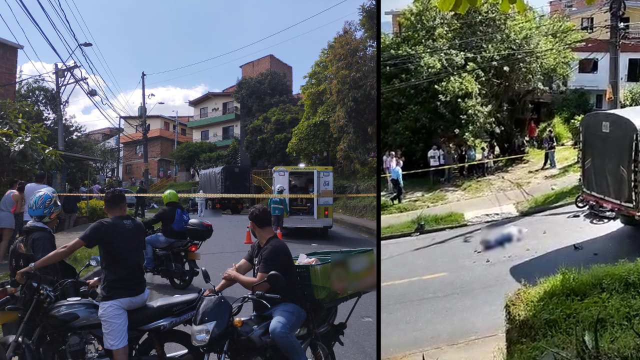 [Video] ¡Qué tragedia! Motociclista murió en Robledo: Chocó con un camión