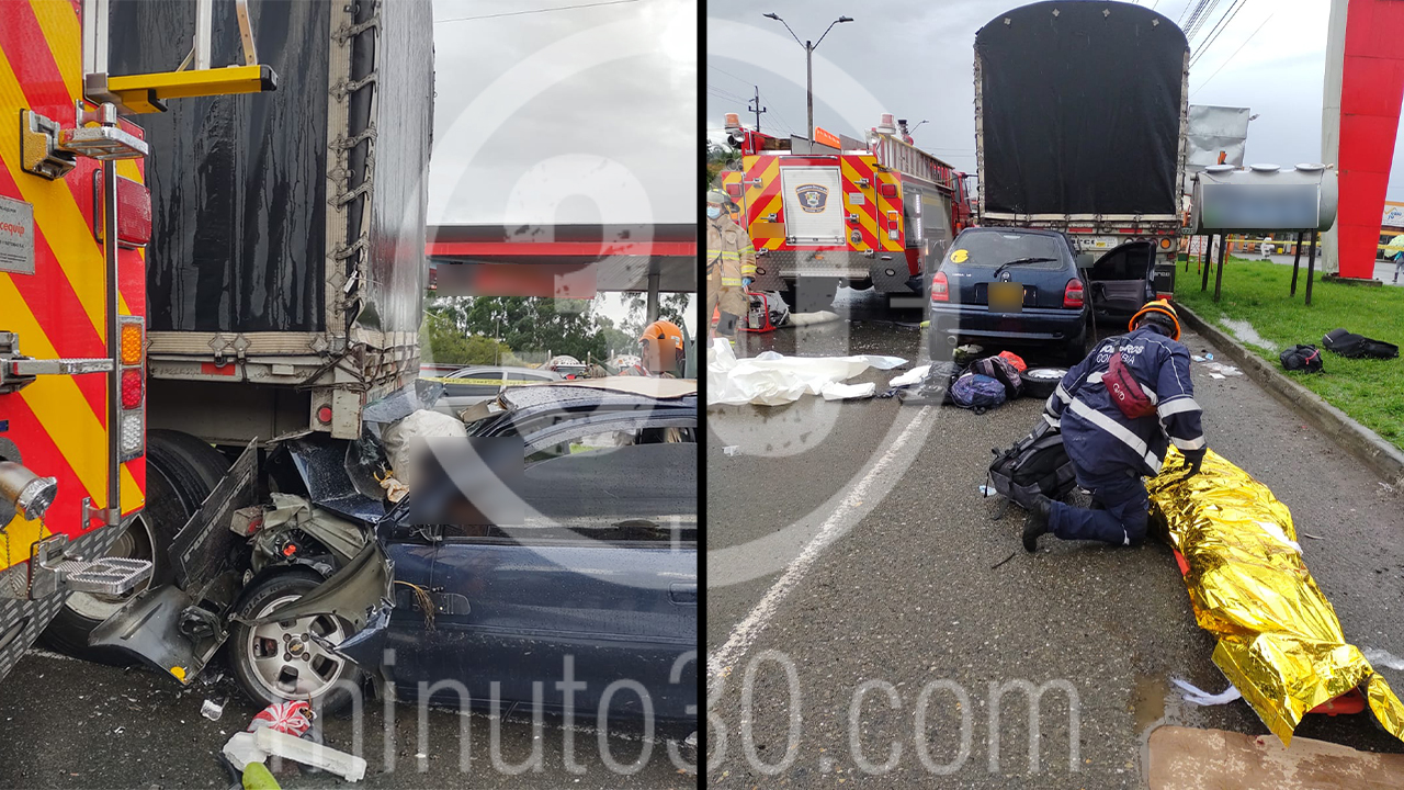 ¡Tragedia! Dos personas murieron en la vía Medellín - Santuario