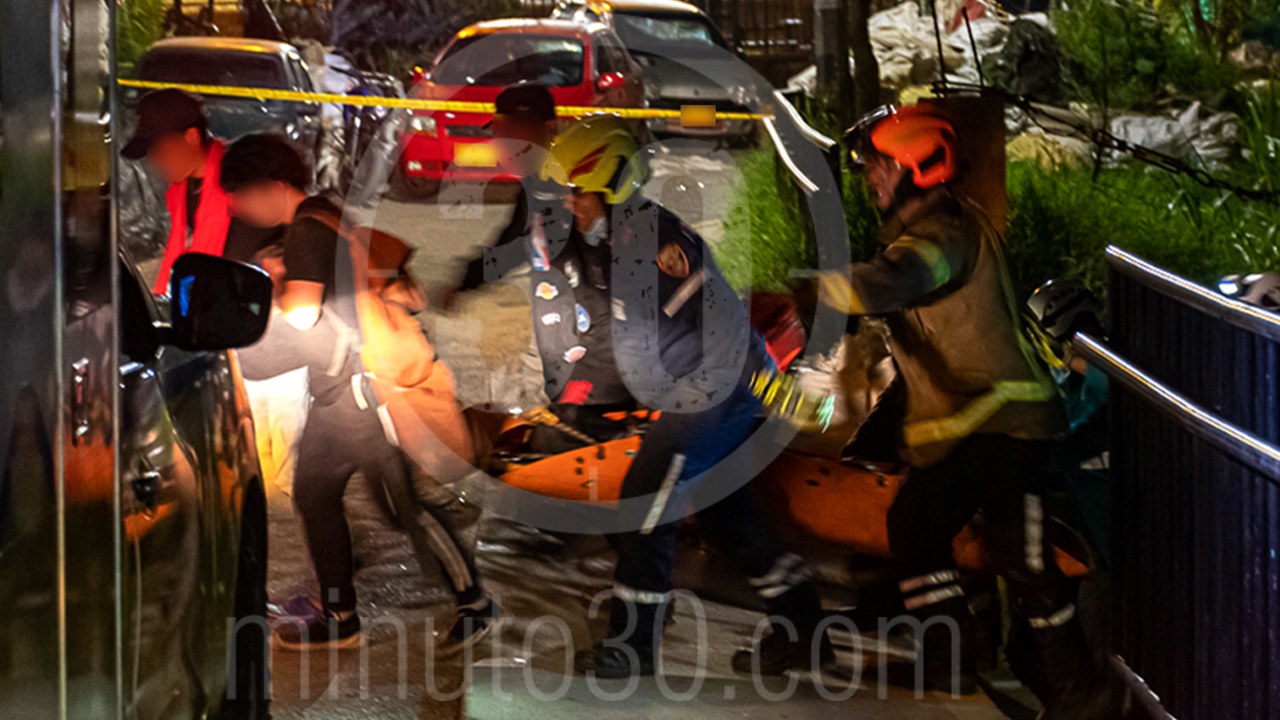 [Fotos y video] Prefirió lanzarse a un abismo en Enciso a ser linchado