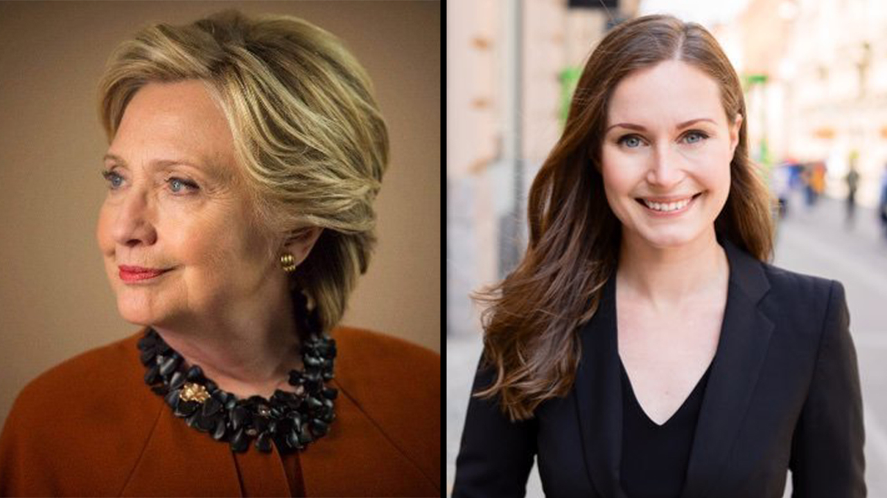Hillary Clinton y Sanna Marin