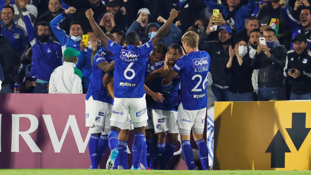 Imagen de archivo de jugadores de Millonarios. EFE/Mauricio Dueñas