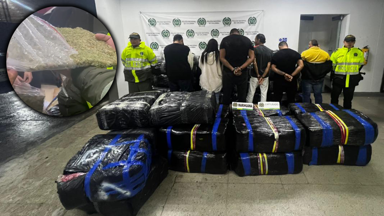 Que 'viajao' de marihuana se pillaron en Itagüí