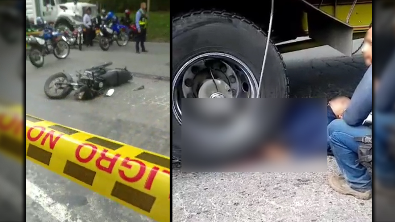 [Video] Pidiendo ayuda y con sus piernas aplastadas por las llantas de un camión