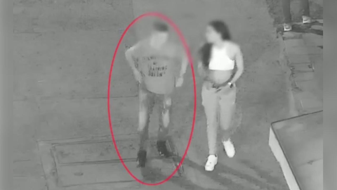 [Video] Se puso de aletoso a chicanearle un 'fierro' a la 'amiguita' y Policía lo capturó