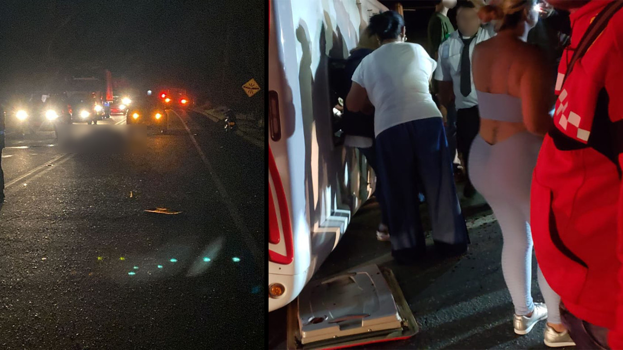 Un bus que salió de Yarumal para Medellín sufrió un fuerte accidente, hay varios heridos