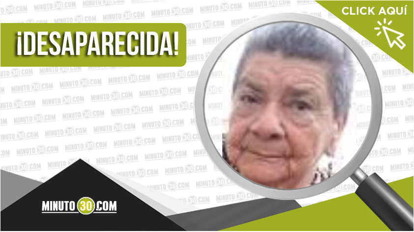 Margarita de Jesús Arenas Betancur de 82 añitos está desaparecida