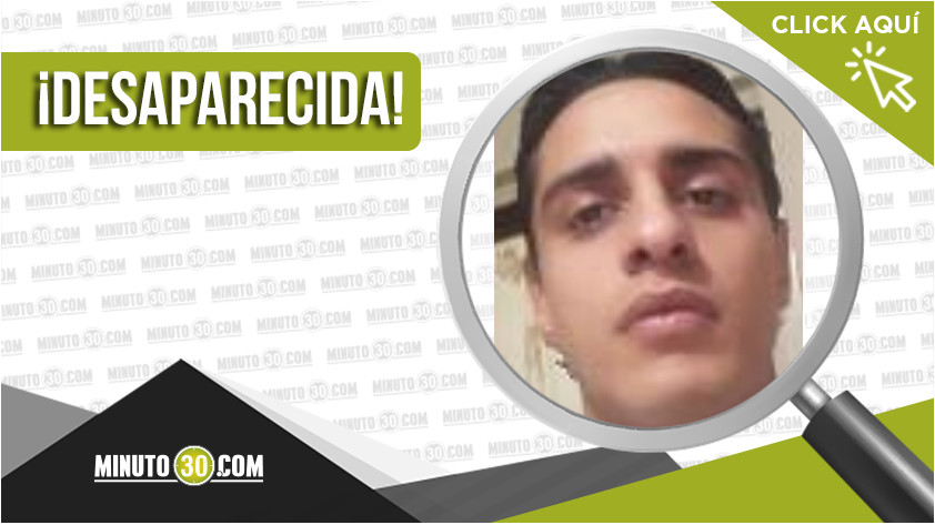 Lenis Santiago López Giraldo de 23 años de edad está desaparecido