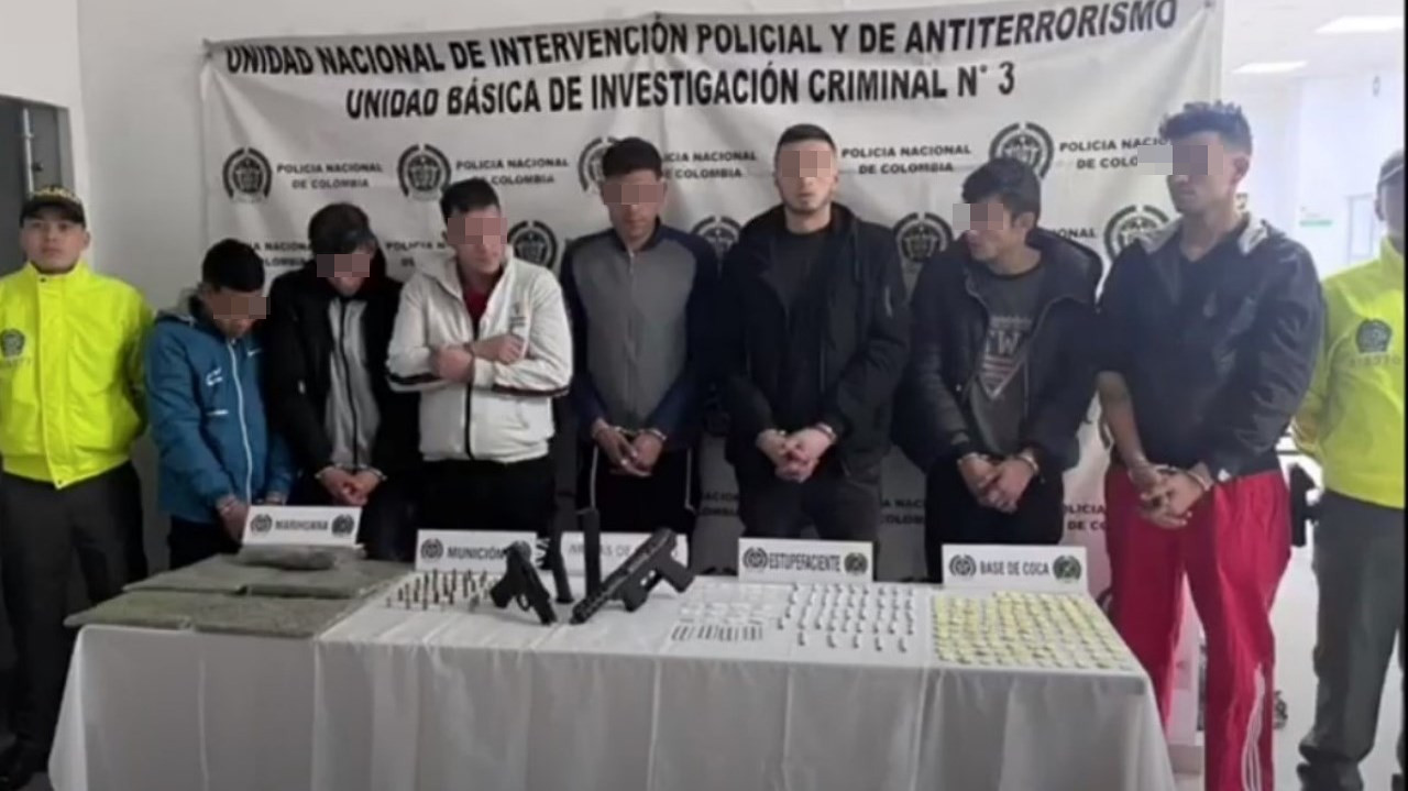 Asi cayeron Los Tigres banda que vendia estupefacientes en Bogota