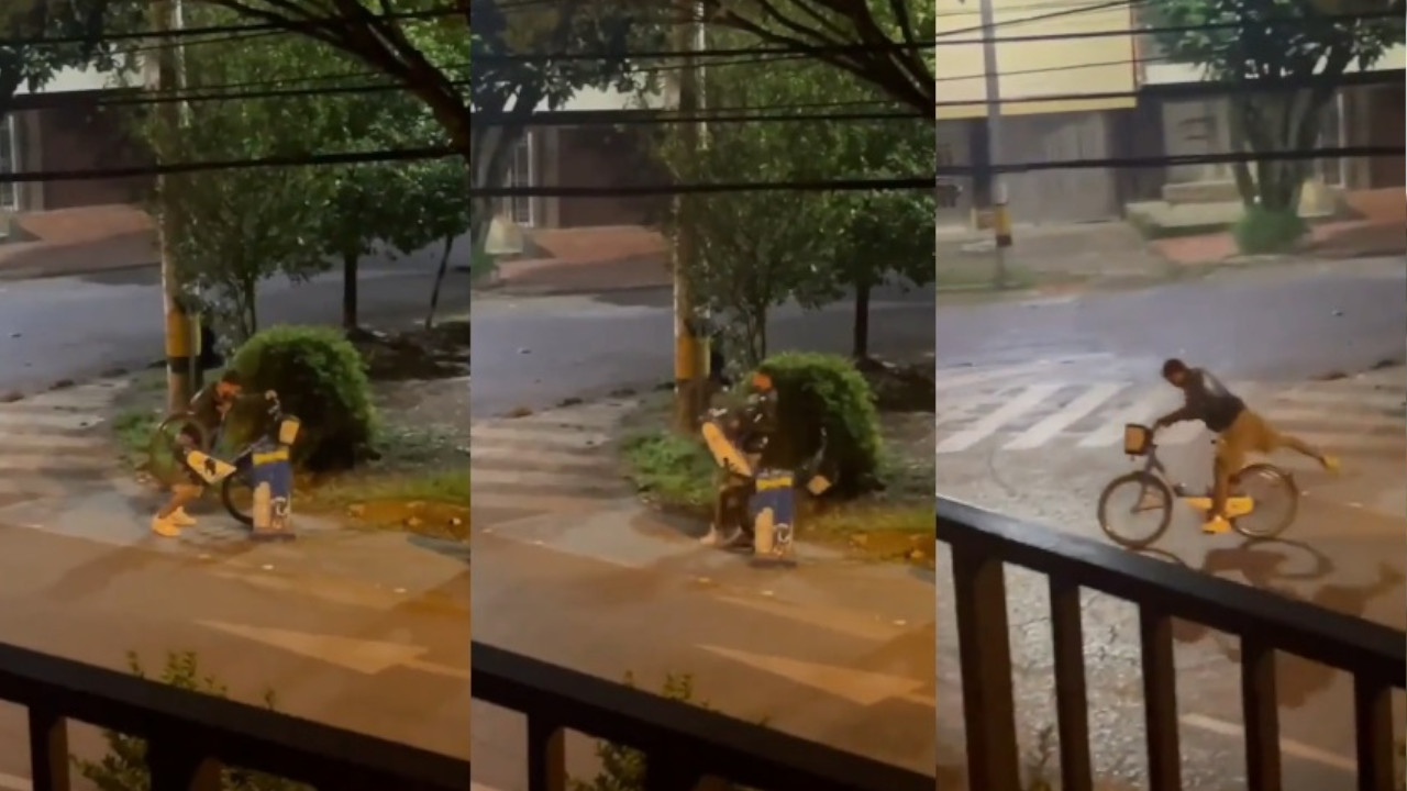 Bregó y bregó hasta que arrancó una bici de EnCicla y se la robó