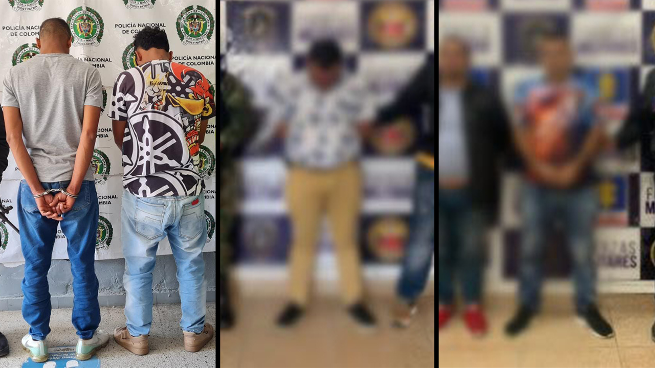 Capturaron en Rionegro a tres presuntos extorsionistas