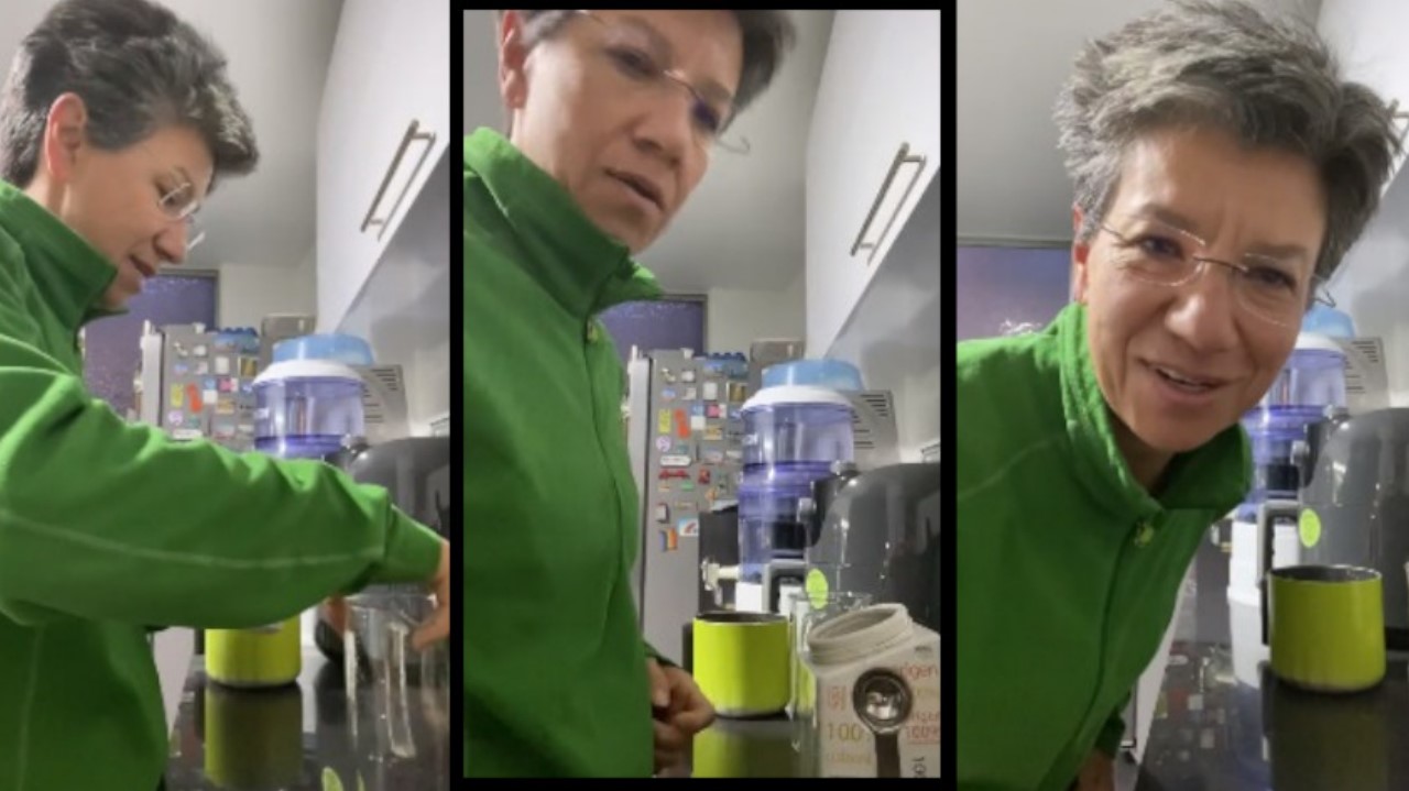 VIDEO. “Hoy es un gran día”: Claudia López salió cantando recién levantada