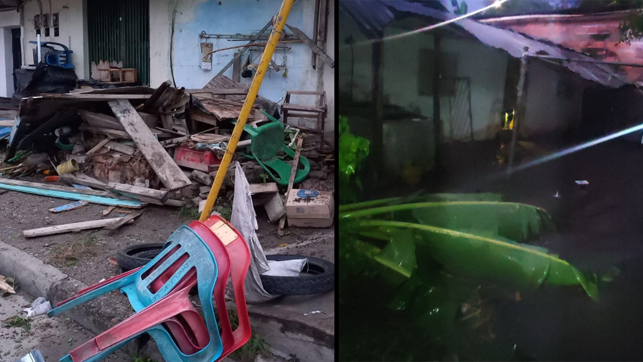 El vendaval de Puerto Nare, Antioquia, dejó dos heridos y una mujer muerta