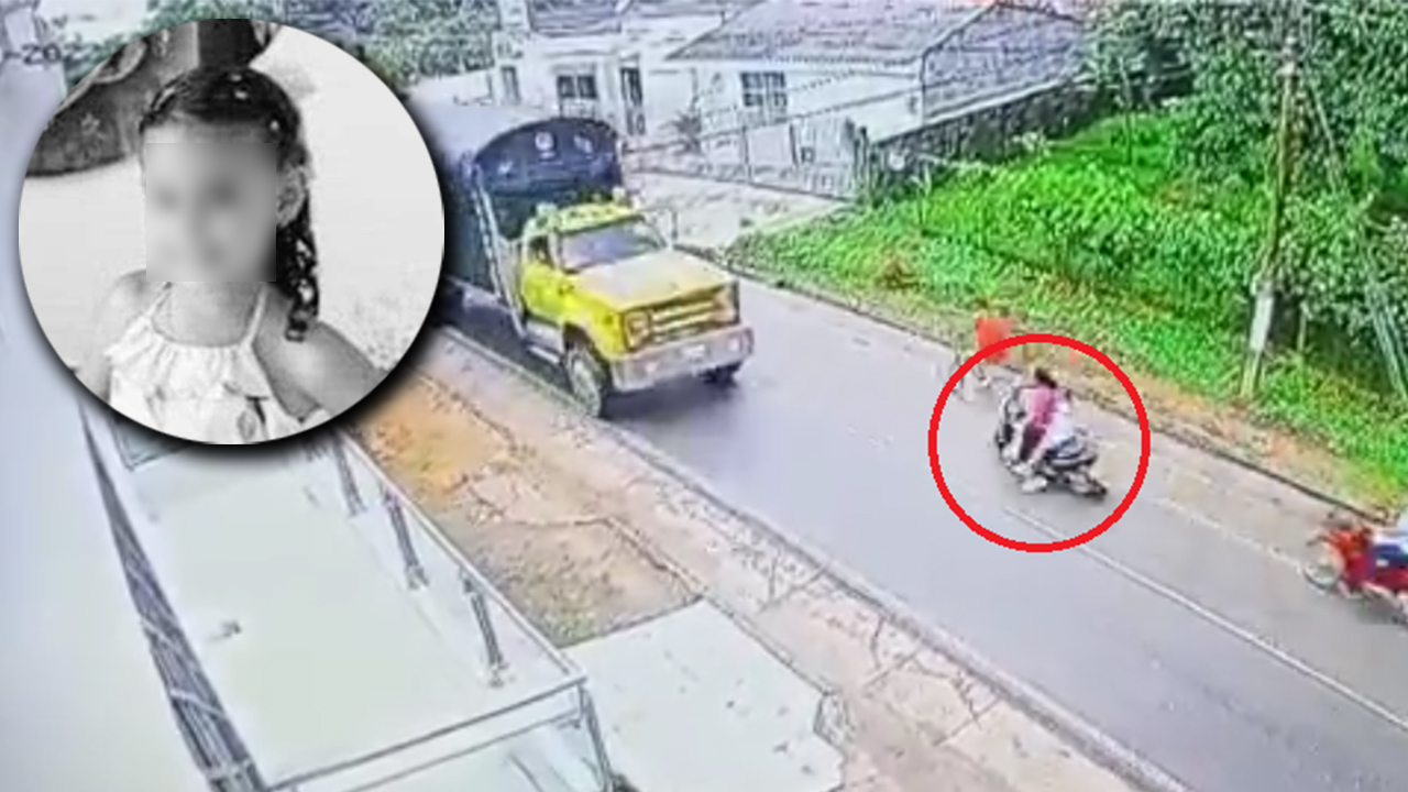 [Video] Momento en el que un camión atropella a una mamá y su niña de 6 años