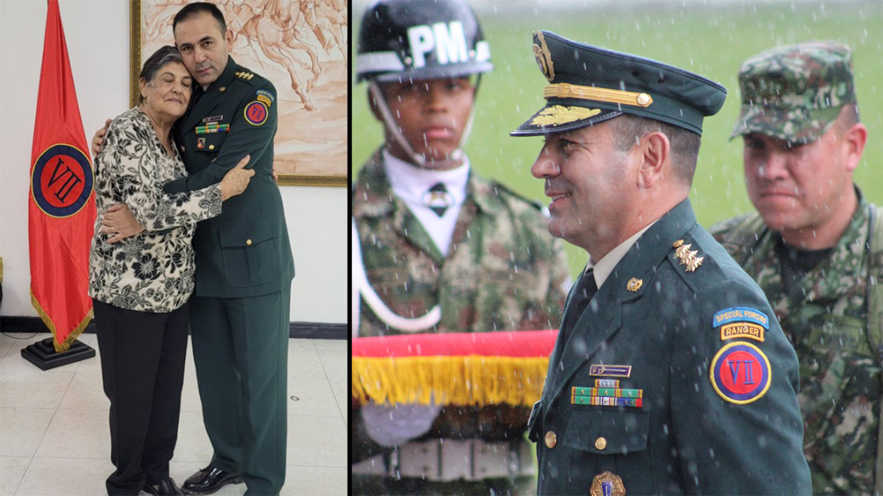 Nostálgica despedida del mayor general Juvenal Díaz Mateus del Ejército