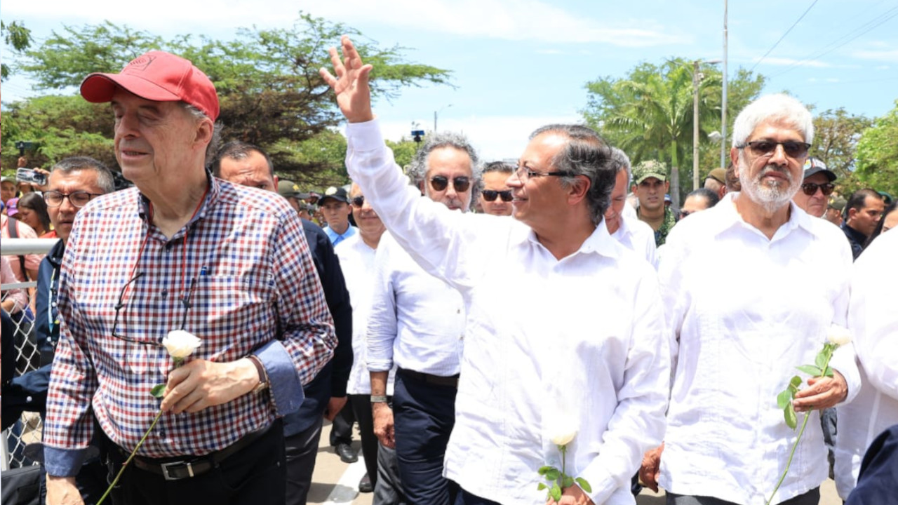 Petro a su llegada a la frontera con Venezuela