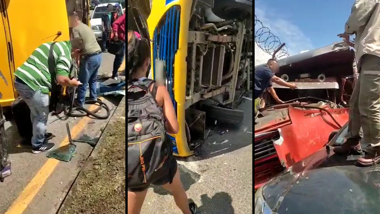 [Video] ¡Lamentable! Una persona murió en un choque múltiple en Copacabana