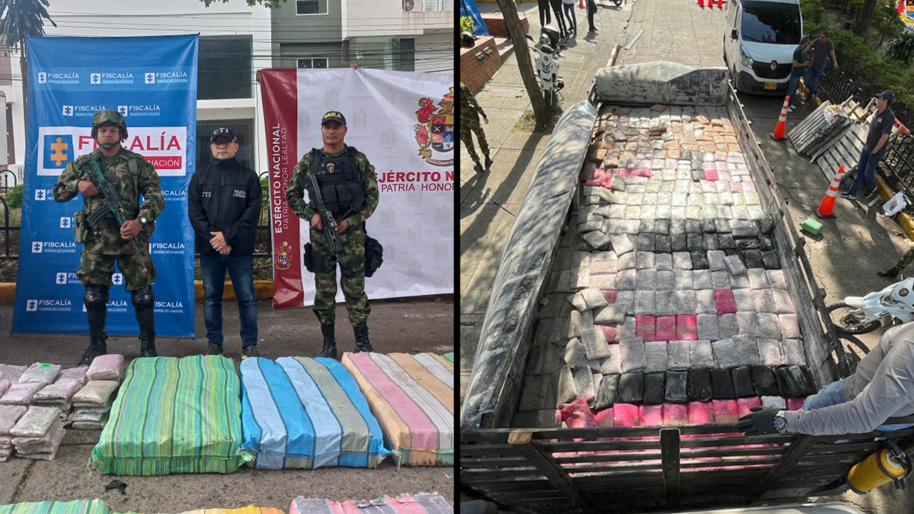 [Video] ¡Se va a poner cara! Incautaron una tonelada de marihuana que venía para Medellín