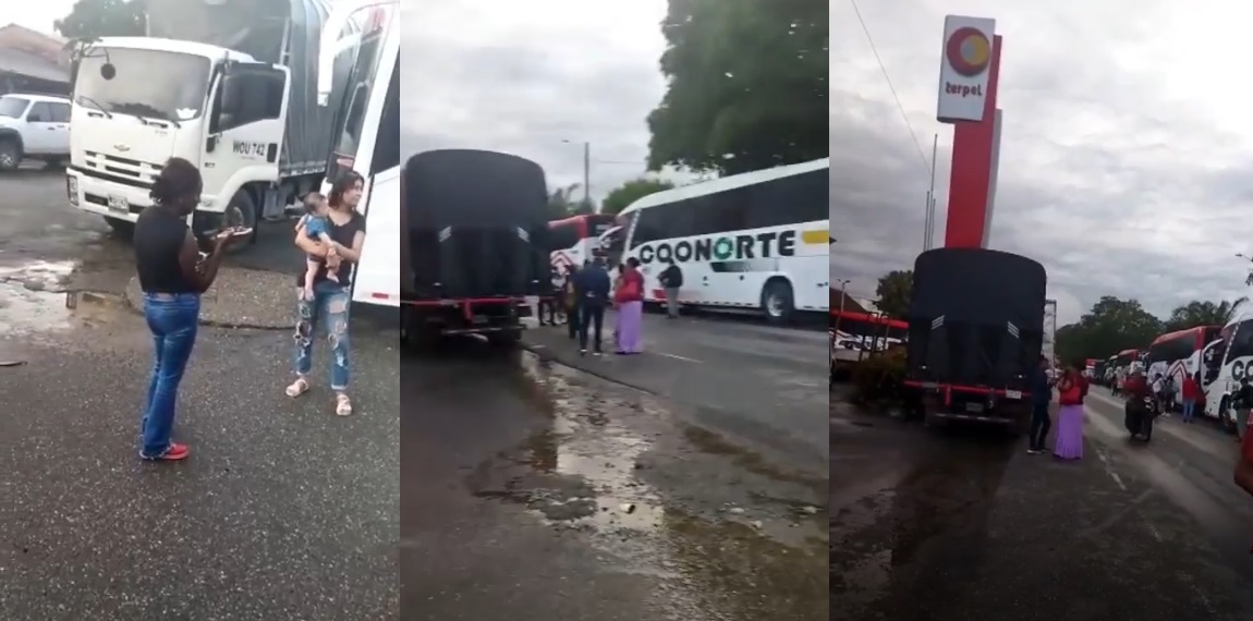 Viajeros denuncian que están atrapados en medio de protestas en vía a Caucasia