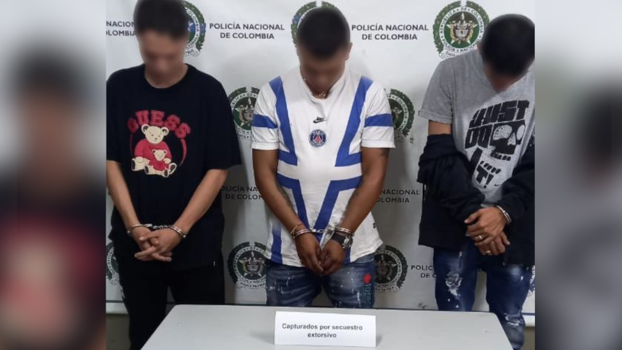 Tres sujetos que secuestraron a una adulta mayor en Barbosa, fueron capturados