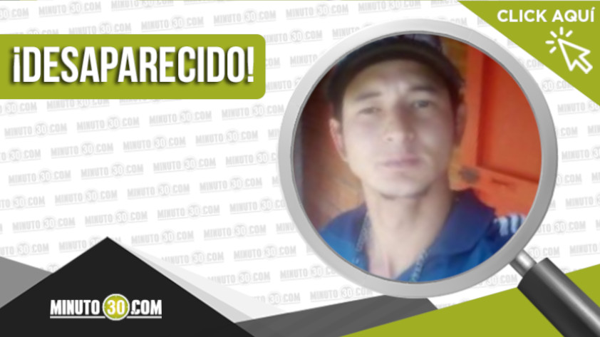 Sebastían Escobar está desaparecido