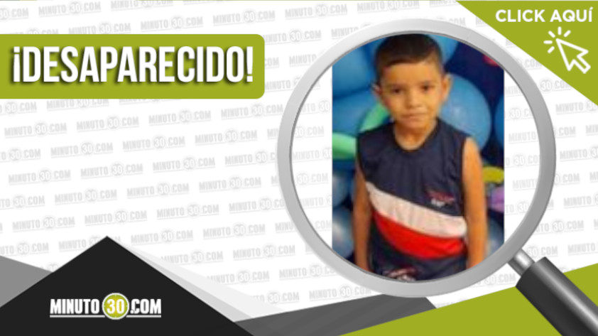 Maximiliano Cano de 7 años está desparecido