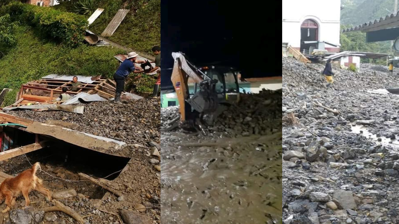 Emergencia en Camparrusia, Dabeiba, por desbordamiento de quebrada