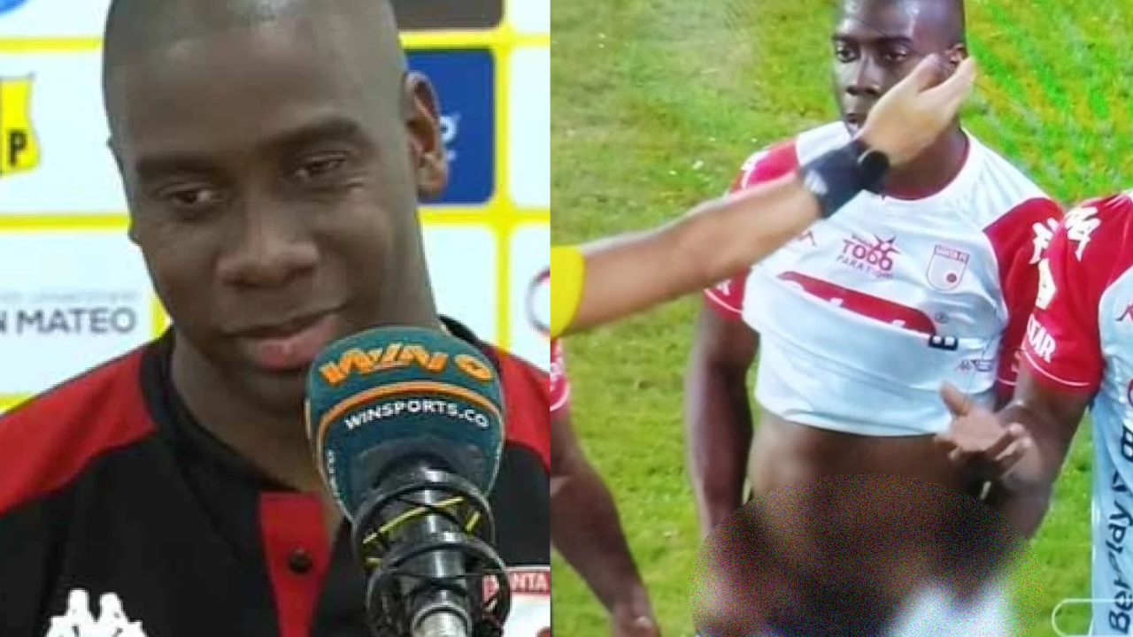 Indignación por jugador de Santa Fe que se bajó pantaloneta ante árbitro