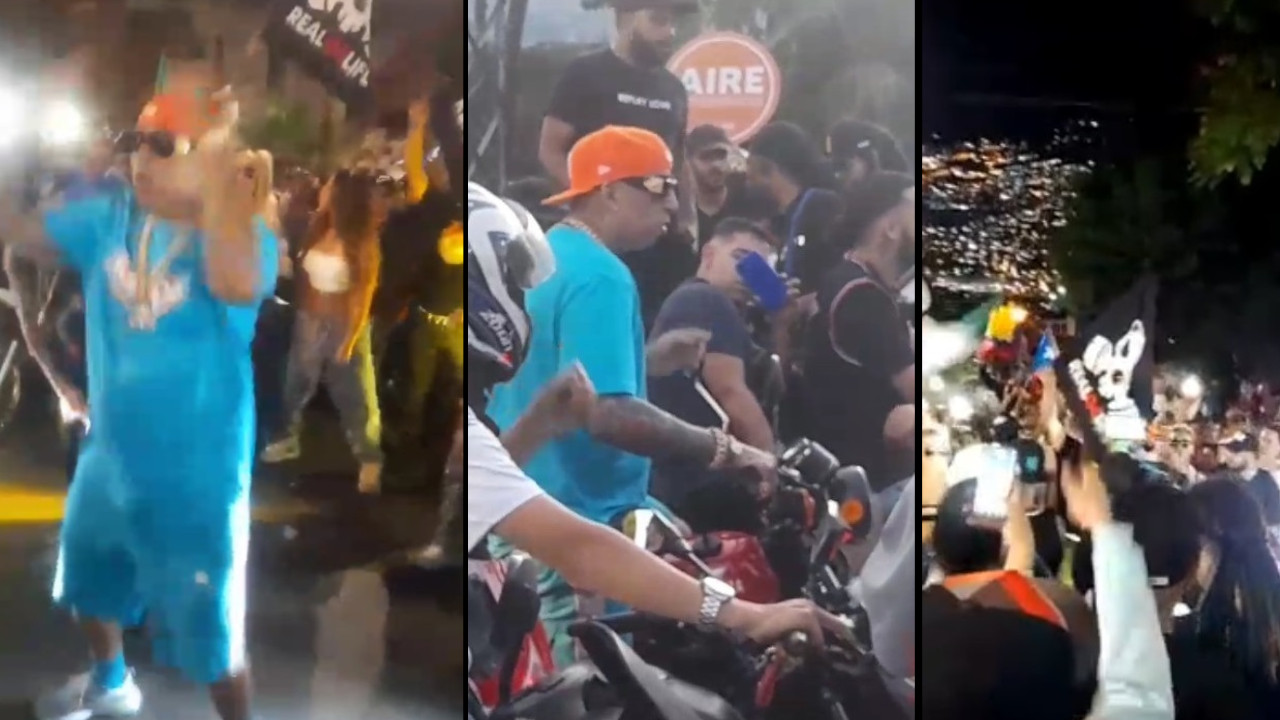 [Video] Tremendo alboroto en Manrique por Ñengo Flow