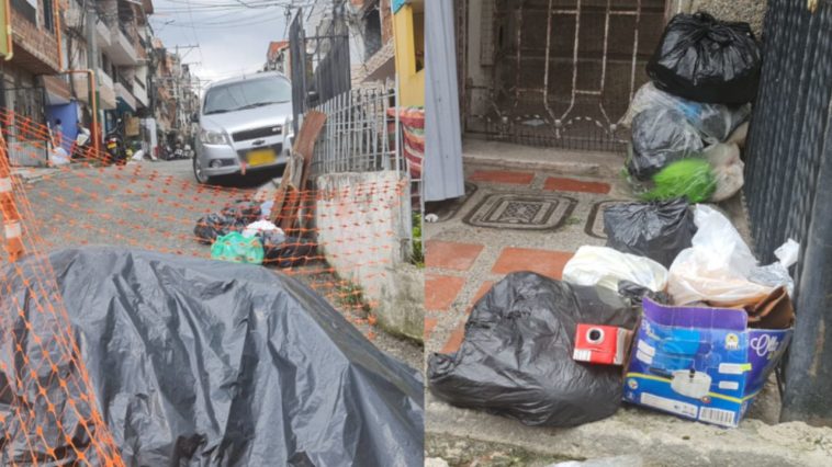 Denuncian basuras represadas en el barrio La Esperanza por daño en la vía