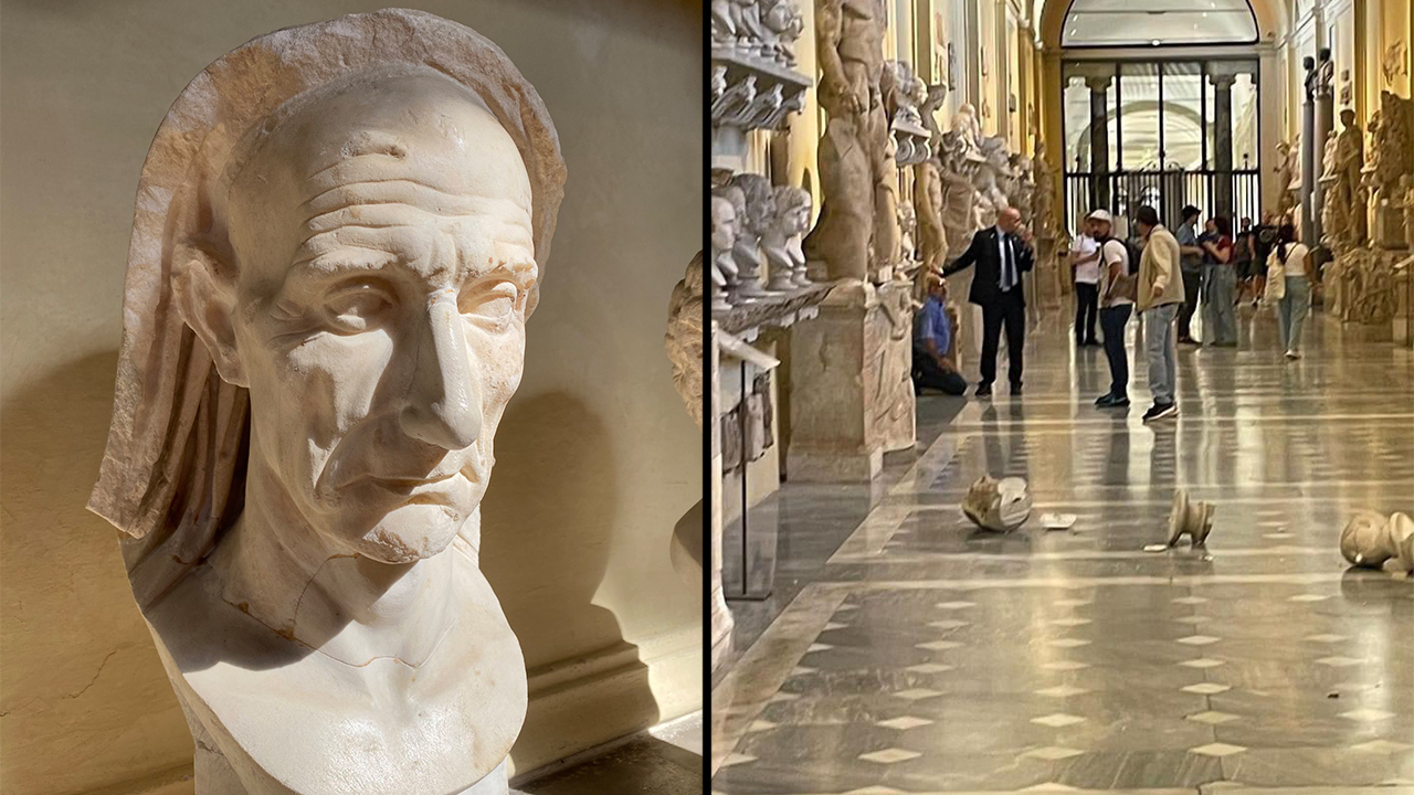 Turista que no lo dejaron ver al papa Francisco, destruyó piezas de más de 2 mil años en Museos Vaticanos