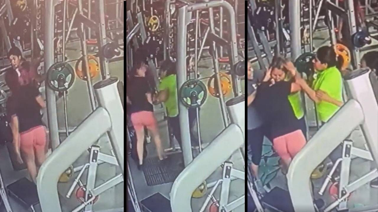 VIDEO. Mujeres pelean en gimnasio por un aparato de pesas