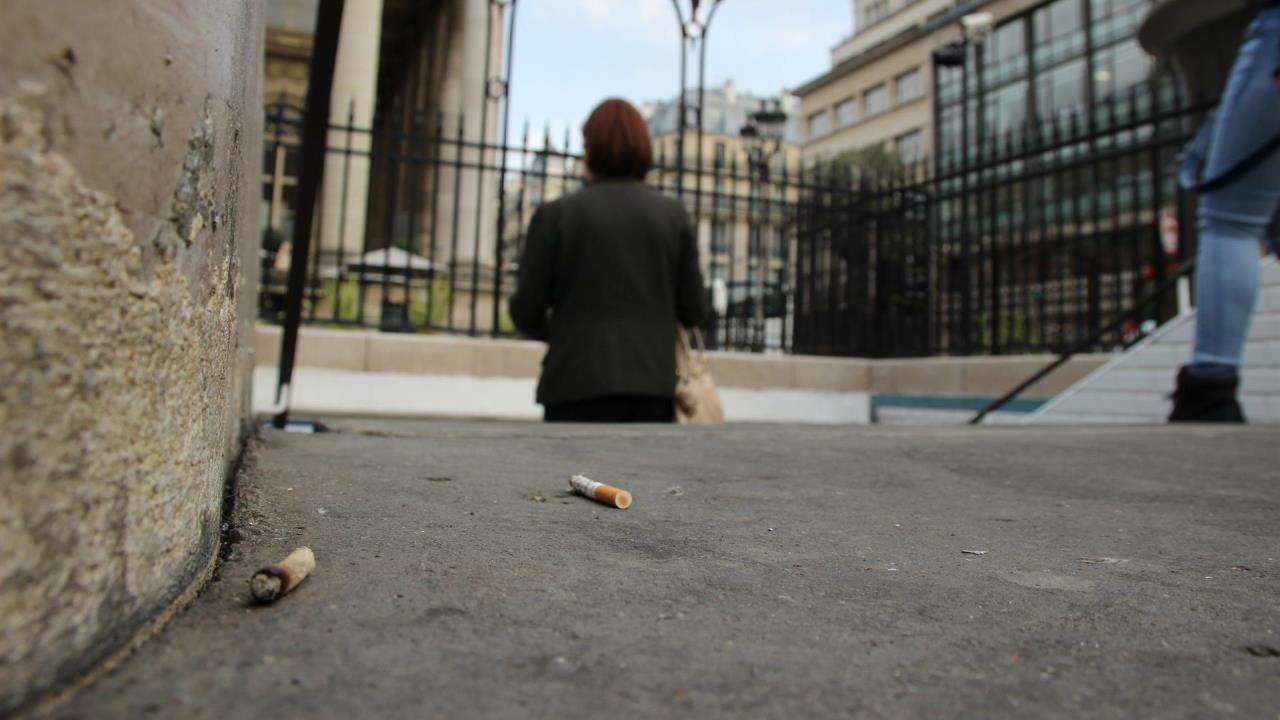 colillas de cigarrillo