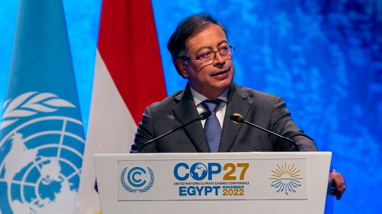 Presidente Petro en la cumbre mundial del ambiente propuso un mundo sin petróleo y sin carbón