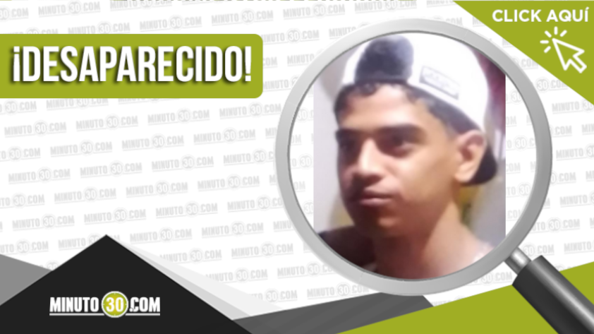 Deiber Alberto Mestra de 23 años está desaparecido