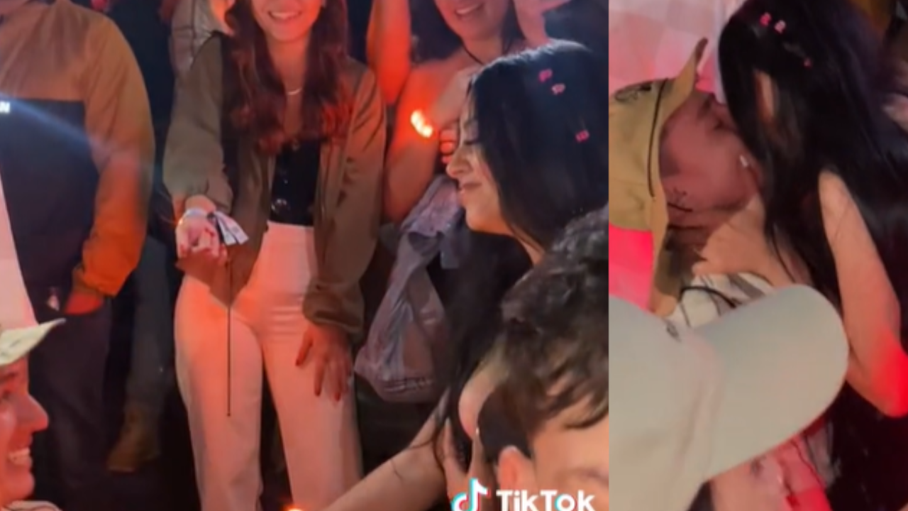 Aprovechó ojitos lindos para pedir matrimonio en concierto de Bad Bunny