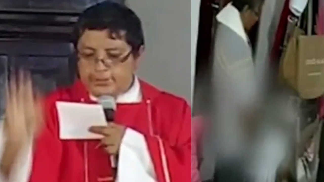 Captan a sacerdote realizando actos obscenos en casa que estaba bendiciendo