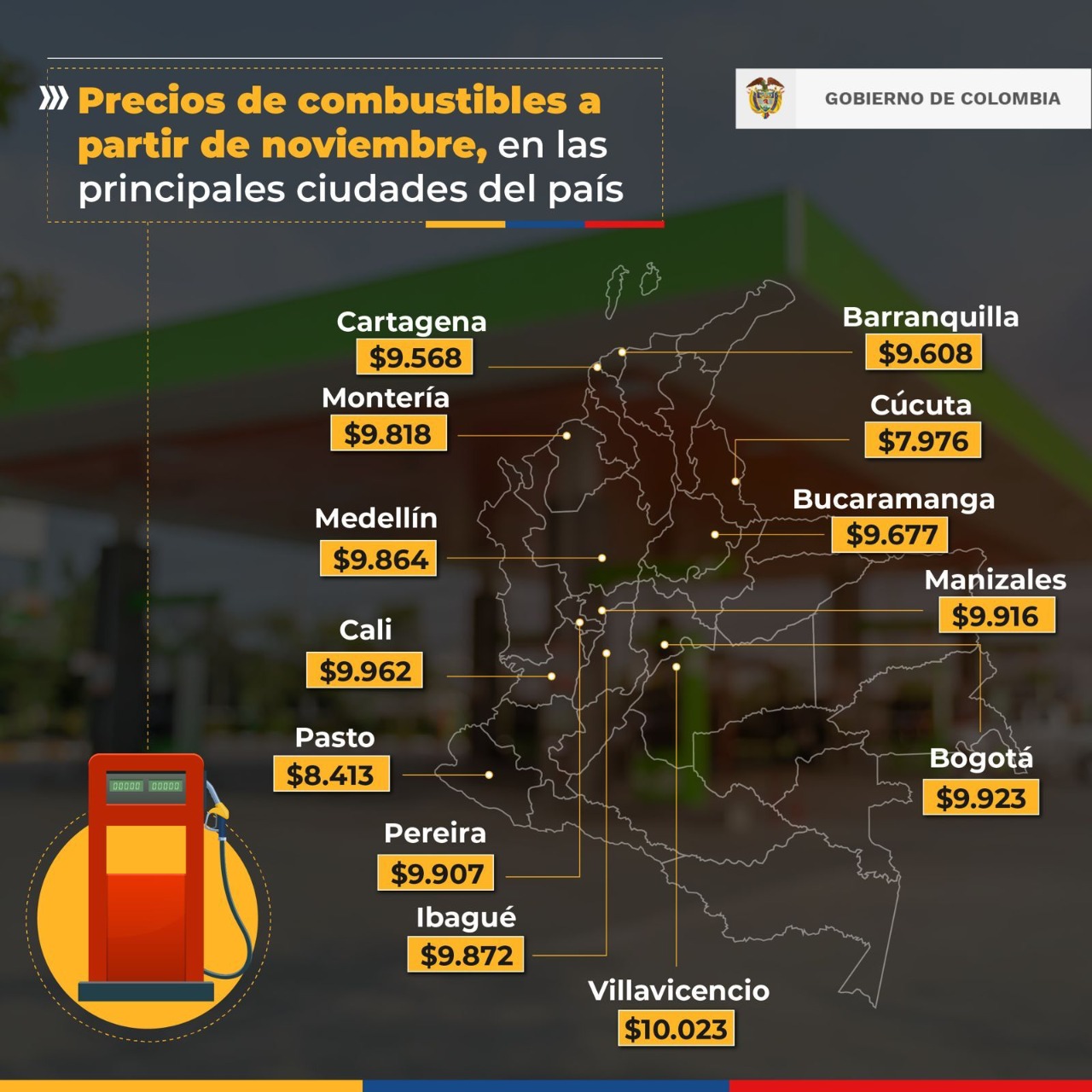 Desde hoy subió el precio de la gasolina