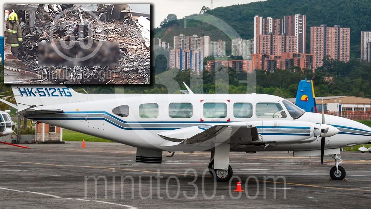 Esta es la avioneta que se accidentó en Belén Rosales