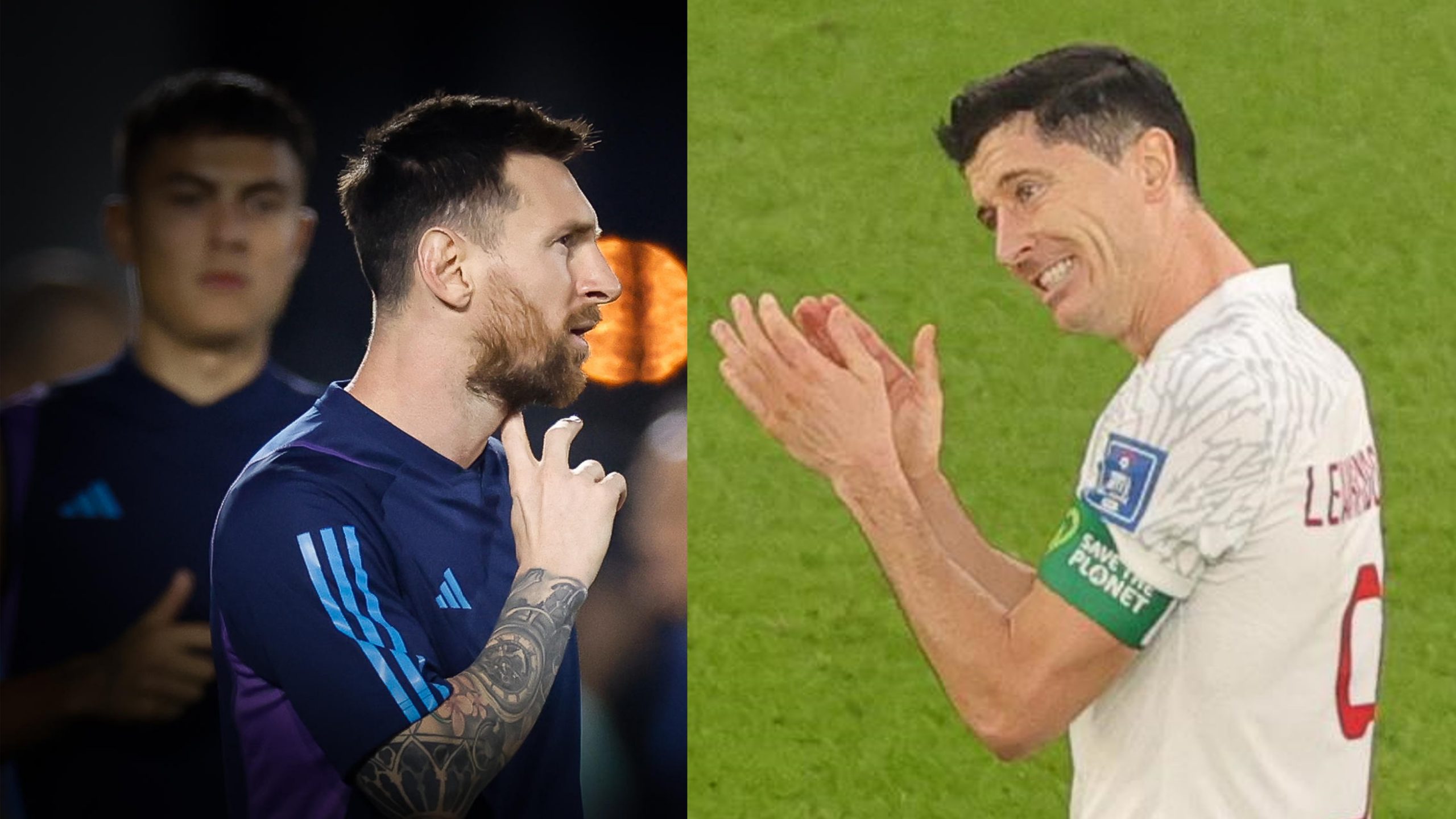 VIDEO: Lewandowski frente a Messi