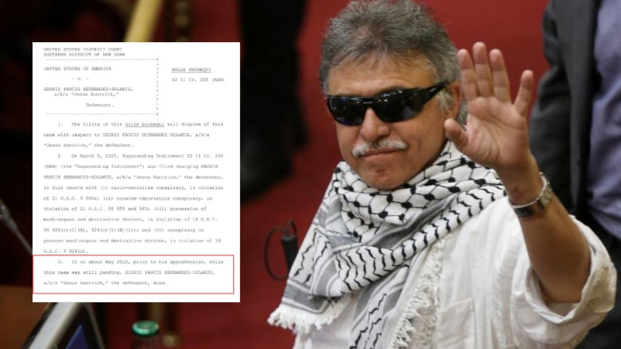 Estados Unidos retira cargos contra Santrich tras confirmar su muerte